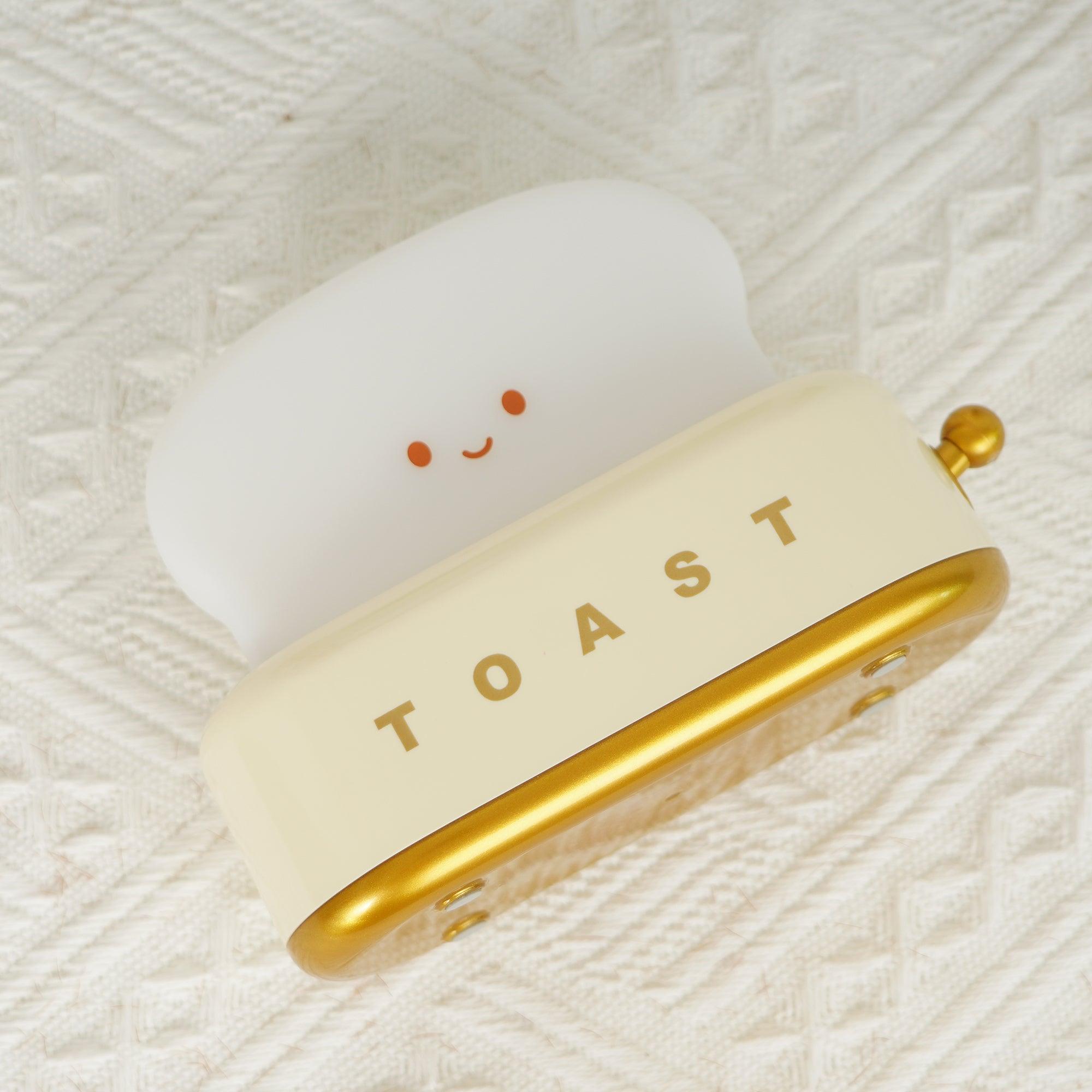 ToastGlow Tischlampe – Retro, Akku, Warmlicht, für Wohnzimmer