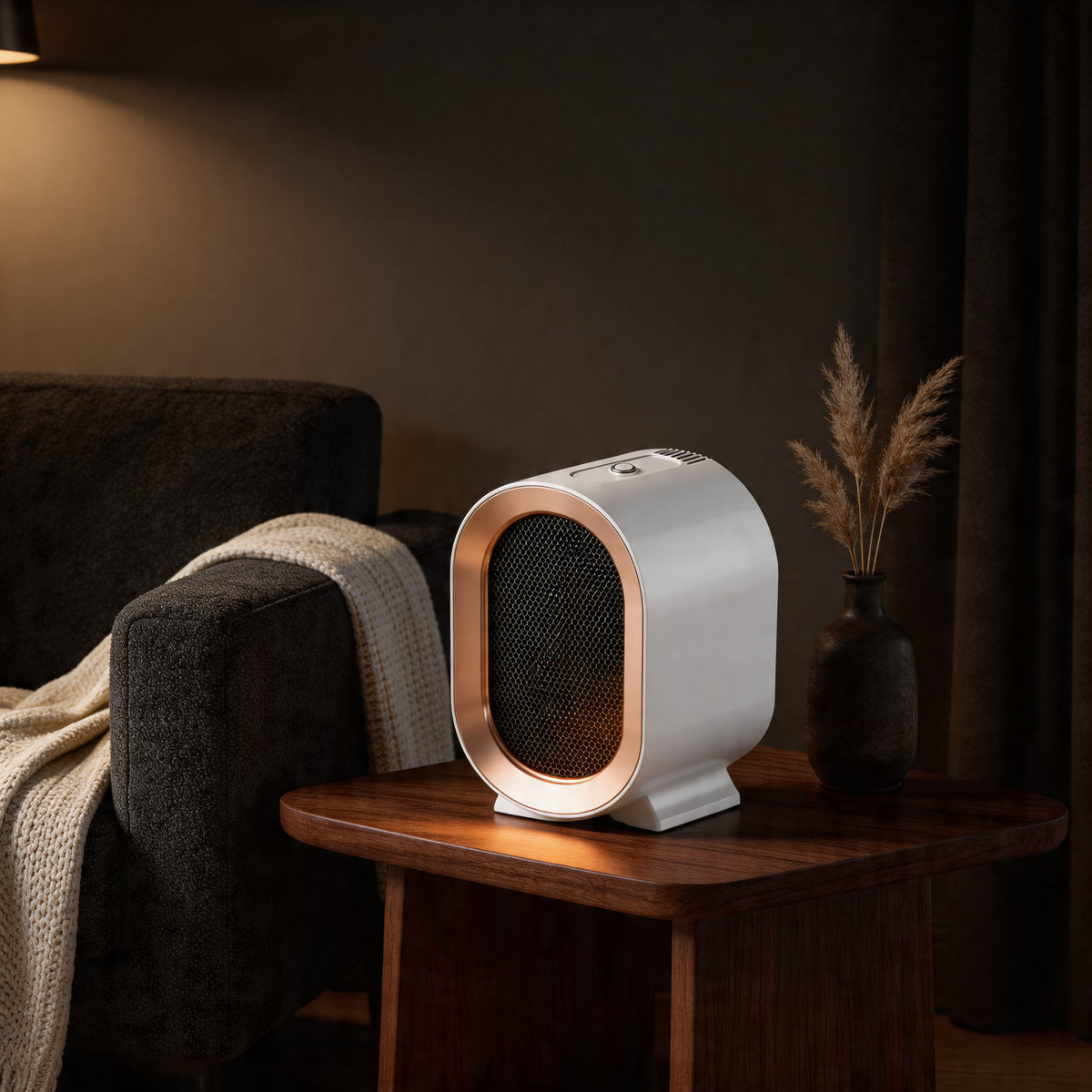Tragbare Elektrische Heizung 800-1200 W - Kompakte Elektroheizung mit PTC-Technologie für Wohnräume 4