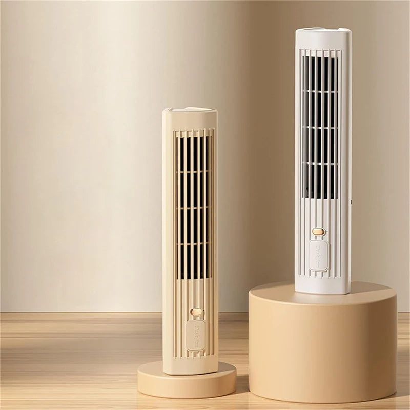 Turmventilator | USB-wiederaufladbar, flügelloses Design, leise 4