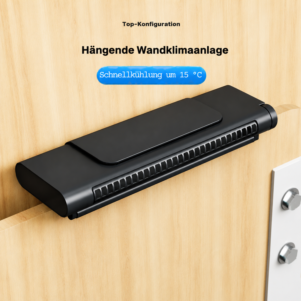 USB Ventilator | Flügelloses Design, Einstellbarer Luftstrom