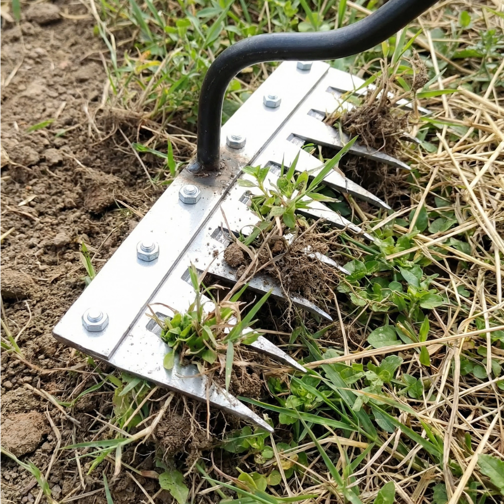 Unkrautrechen | Robuste Stahlkonstruktion, Ergonomisches Design 3