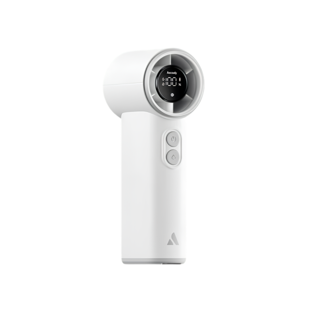 Portable Ventilator 4500mAh – 5 Geschwindigkeiten – Leise 51dB – Bis 25h Laufzeit – Kompakte Größe