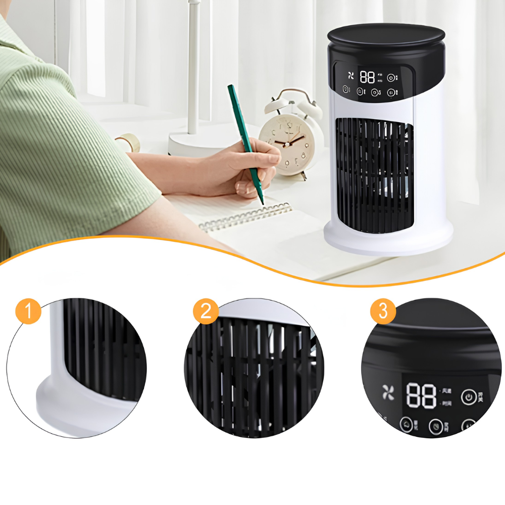 Luftkühler Maxbell USB Ventilator 5V 300ml – Leise für Schlafzimmer & Büro