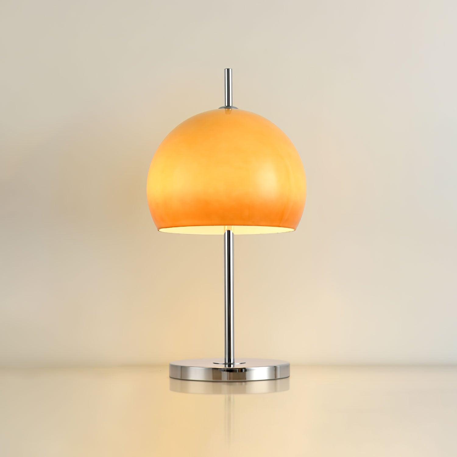 BauPilz Tischlampe – Retro-Stil, Pilzform, Weiß, für Wohnzimmer