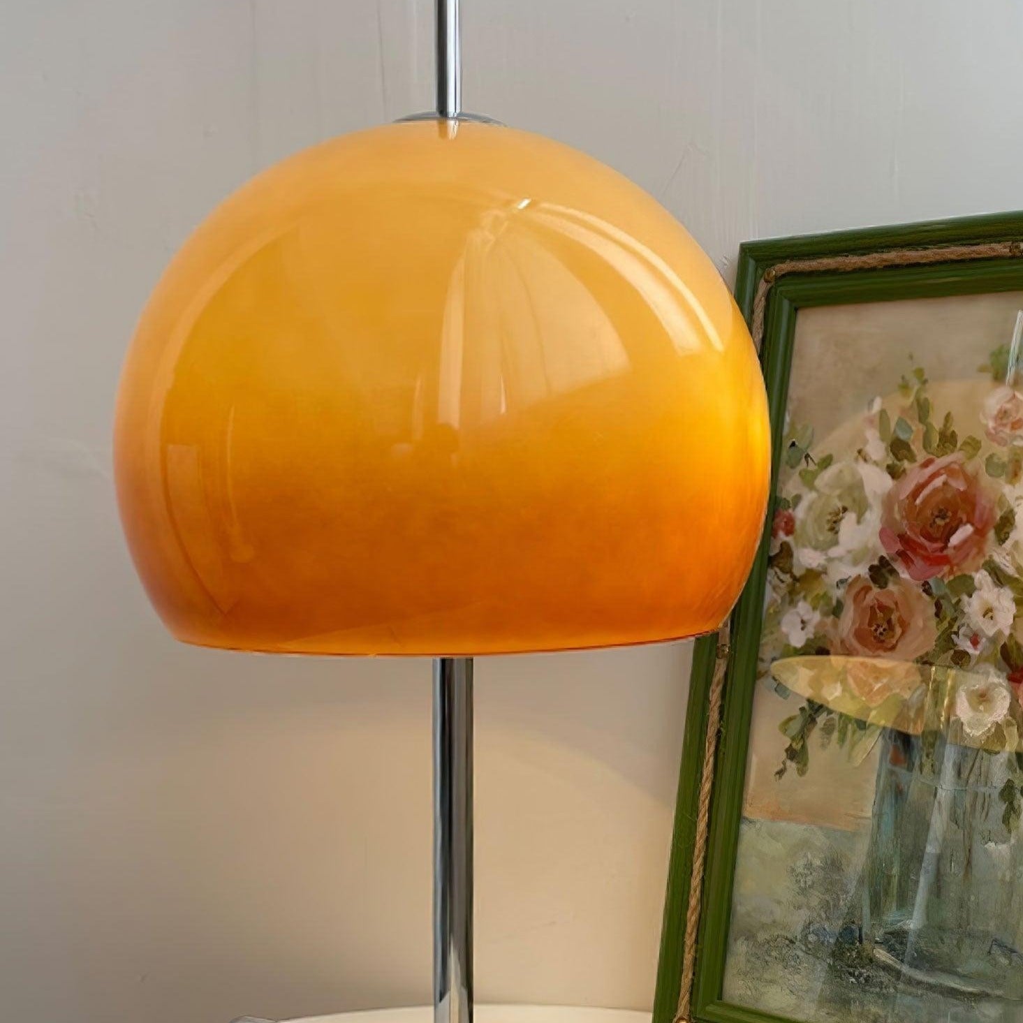 MushGlow Bauhaus Tischlampe – Modernes Pilzdesign Dimmbar Weiß Wohnzimmer