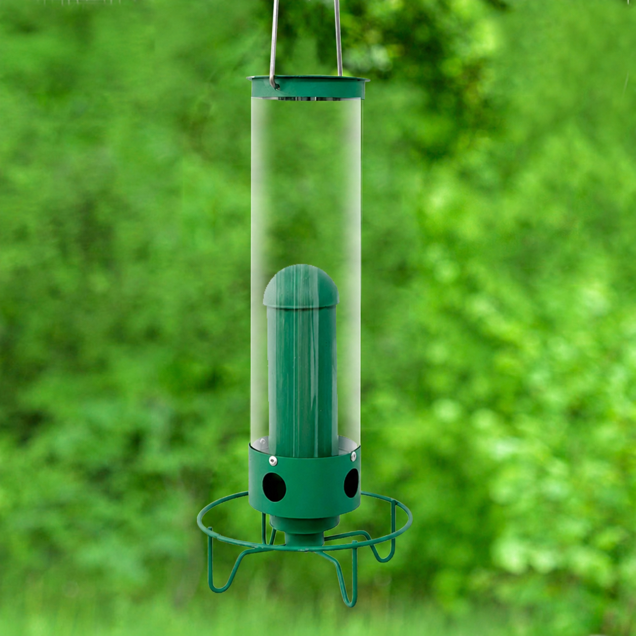 Vogelfutterspender Eichhörnchensicher Polycarbonat Metall 2,3 kg Hängend