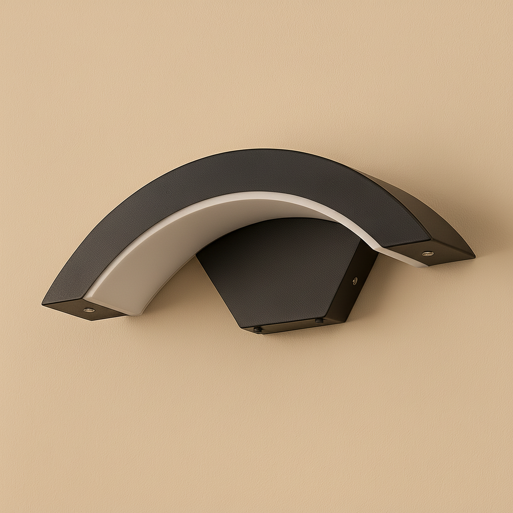 Wandleuchte Außen | Geschwungenes Design, Bewegungsmelder, LED 1