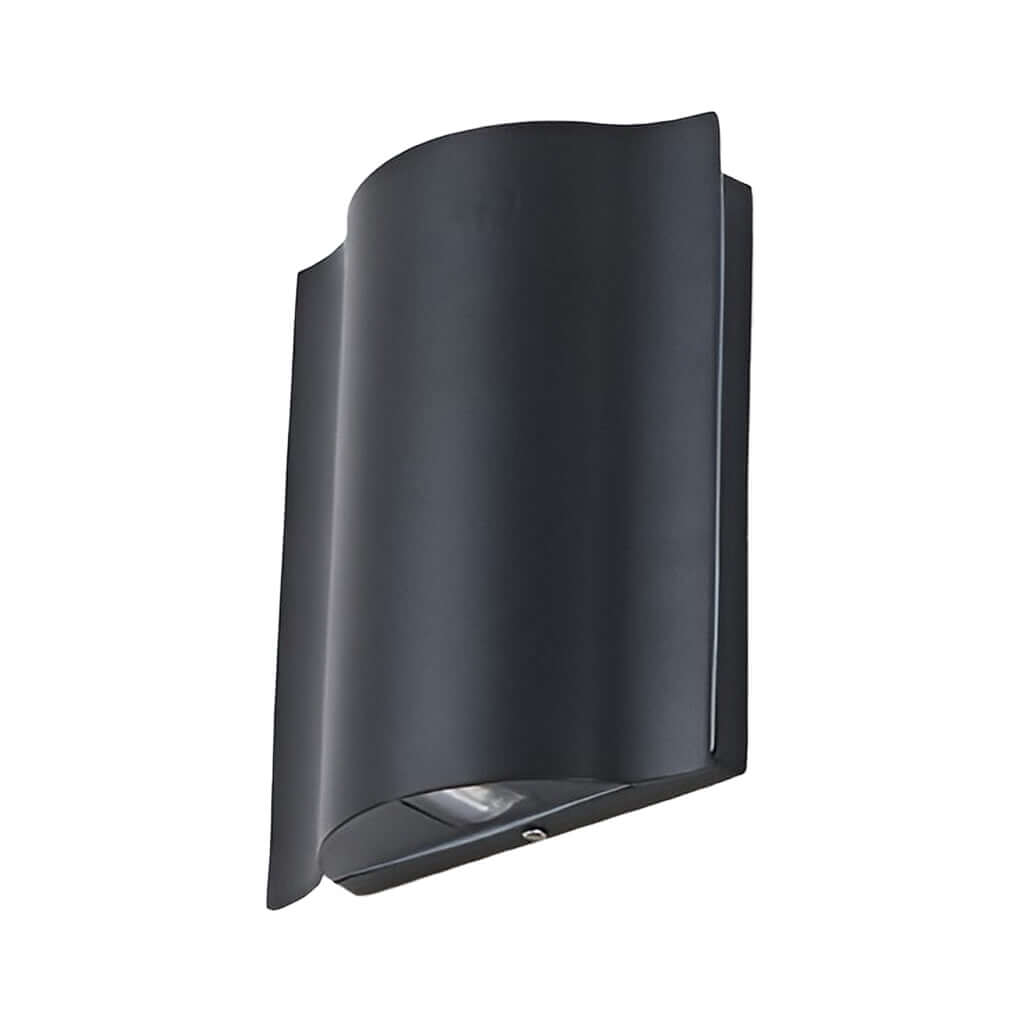 Wandleuchte | Gewelltes Aluminium, LED Up-Down-Beleuchtung 8