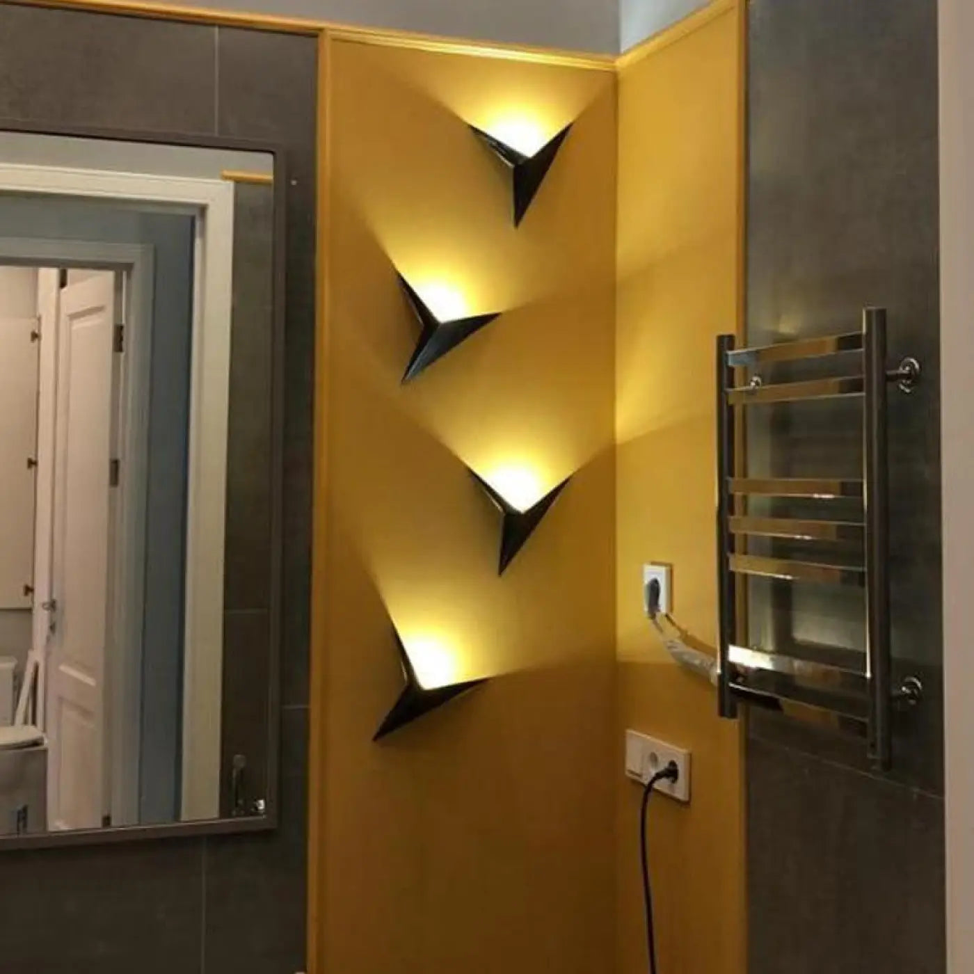Wandleuchte | Sternform, Weiches Licht, Wandmontage 2