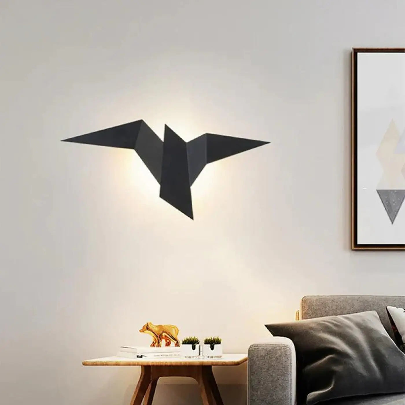 Wandleuchte | Vogelsilhouette, Gleichmäßige Lichtstreuung 0