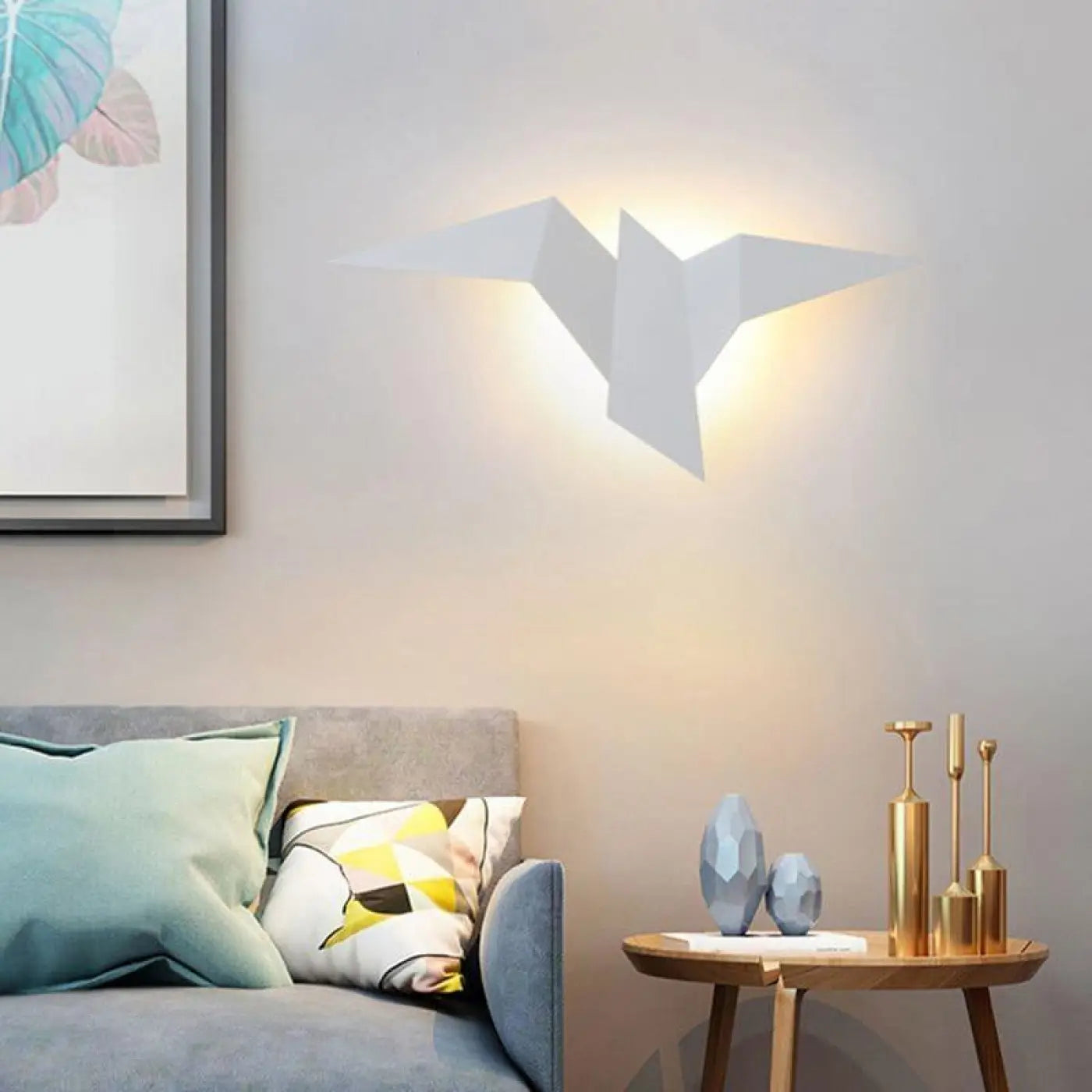 Wandleuchte | Vogelsilhouette, Gleichmäßige Lichtstreuung 2
