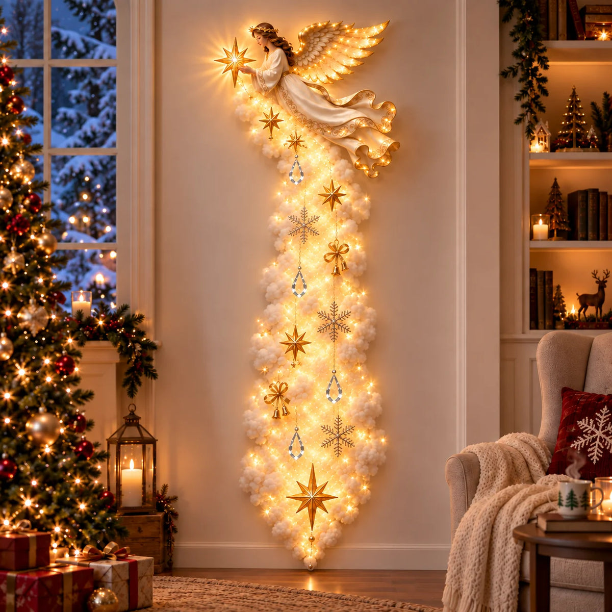 Weihnachtliche Wandleuchte Cloud Trail – Jesus, Maria & 6 Designs für Festliche Wandbeleuchtung 5