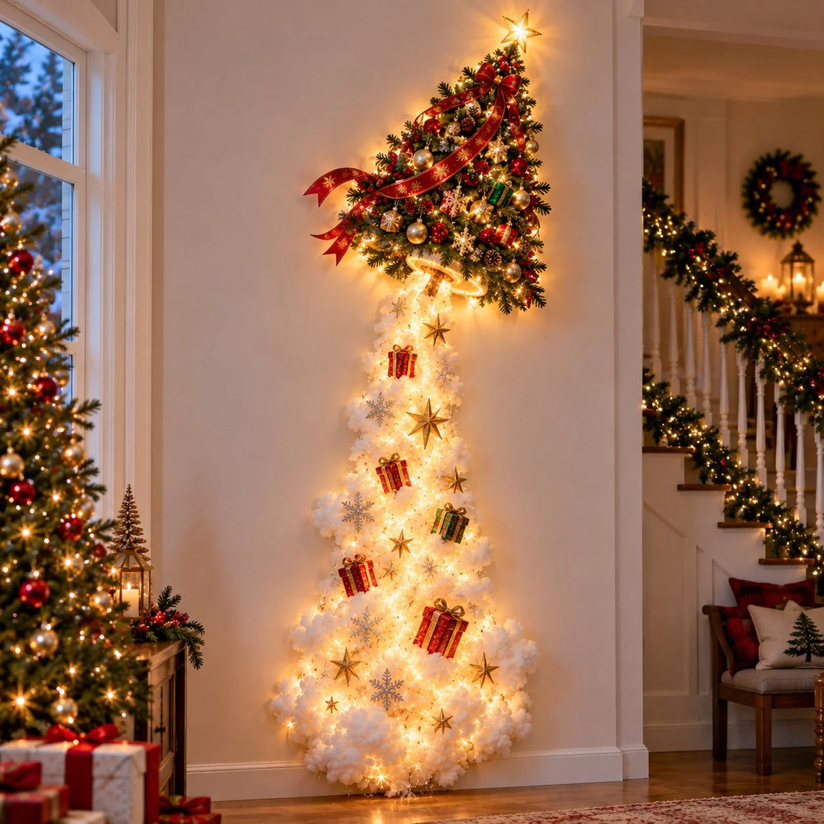 Weihnachtszauber Wandlicht – Festliches Design für Gemütliche Atmosphäre in Ihrem Zuhause 10