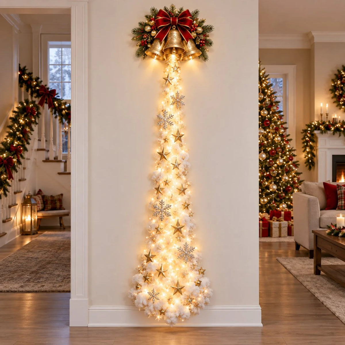 Weihnachtszauber Wandlicht – Festliches Design für Gemütliche Atmosphäre in Ihrem Zuhause 11