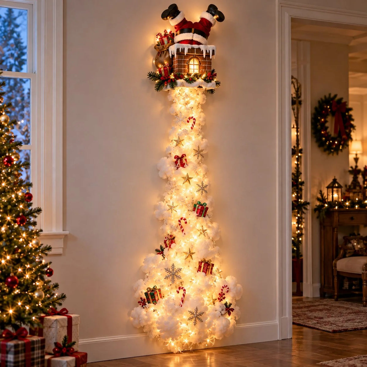 Weihnachtszauber Wandlicht – Festliches Design für Gemütliche Atmosphäre in Ihrem Zuhause 4