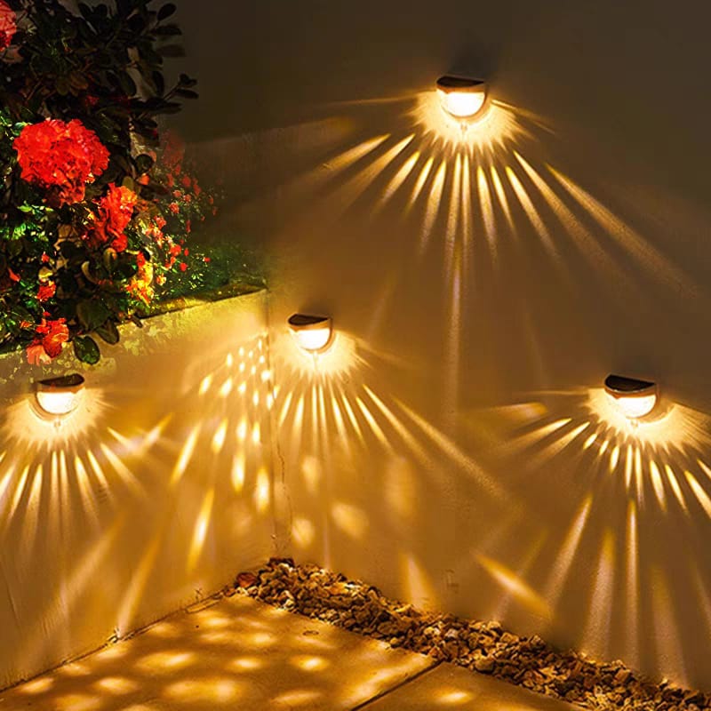 SolaLux Außenwandleuchte Modern Solar LED Schwarz für Garten