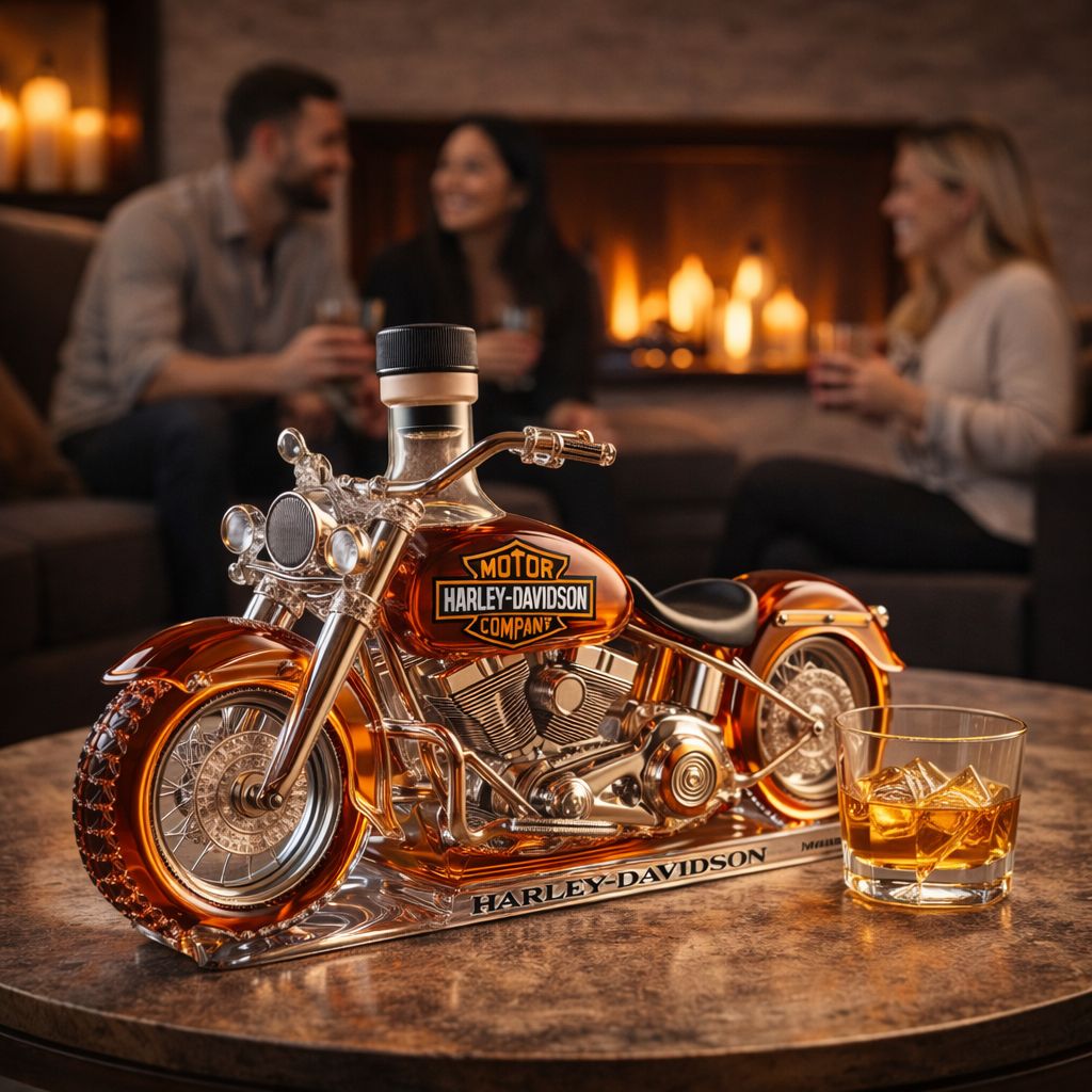 Whisky Flasche | Harley Davidson Design, 500 ml 2