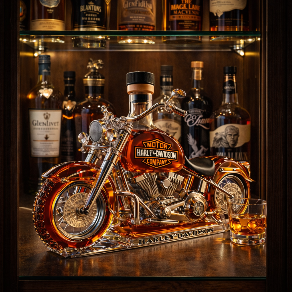 Whisky Flasche | Harley Davidson Design, 500 ml 3