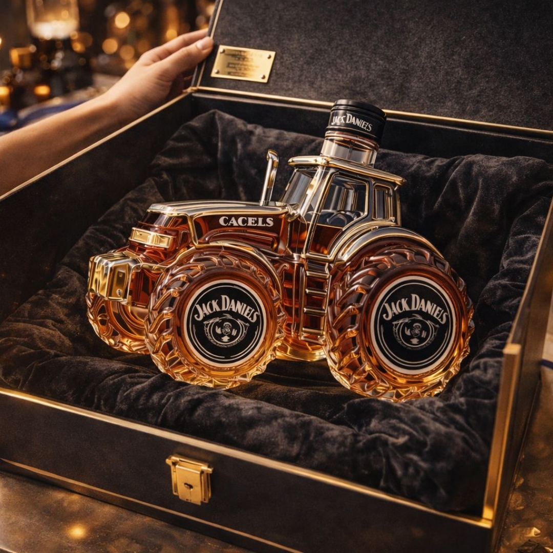 Whisky Flasche | Traktor-Design, 500 ml 0