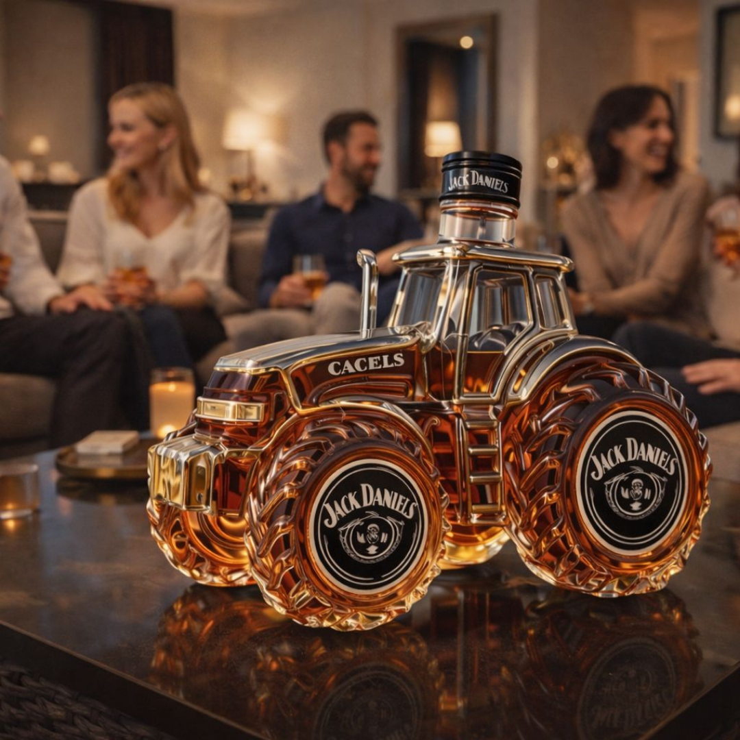 Whisky Flasche | Traktor-Design, 500 ml 5