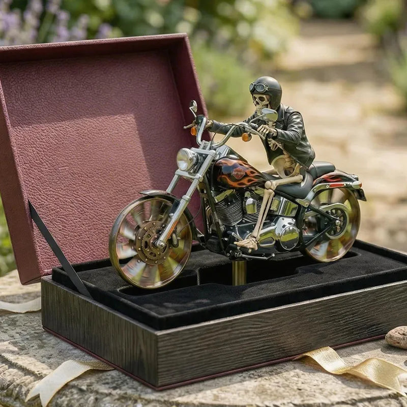Windspiel | Vintage Chopper Design, Verchromte Speichenräder 3