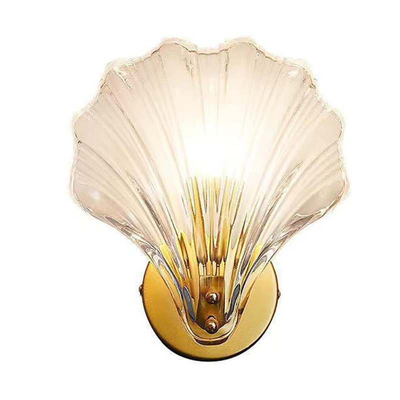 ZeePareltje - Charmante Wandleuchte mit Glas und Muschelform