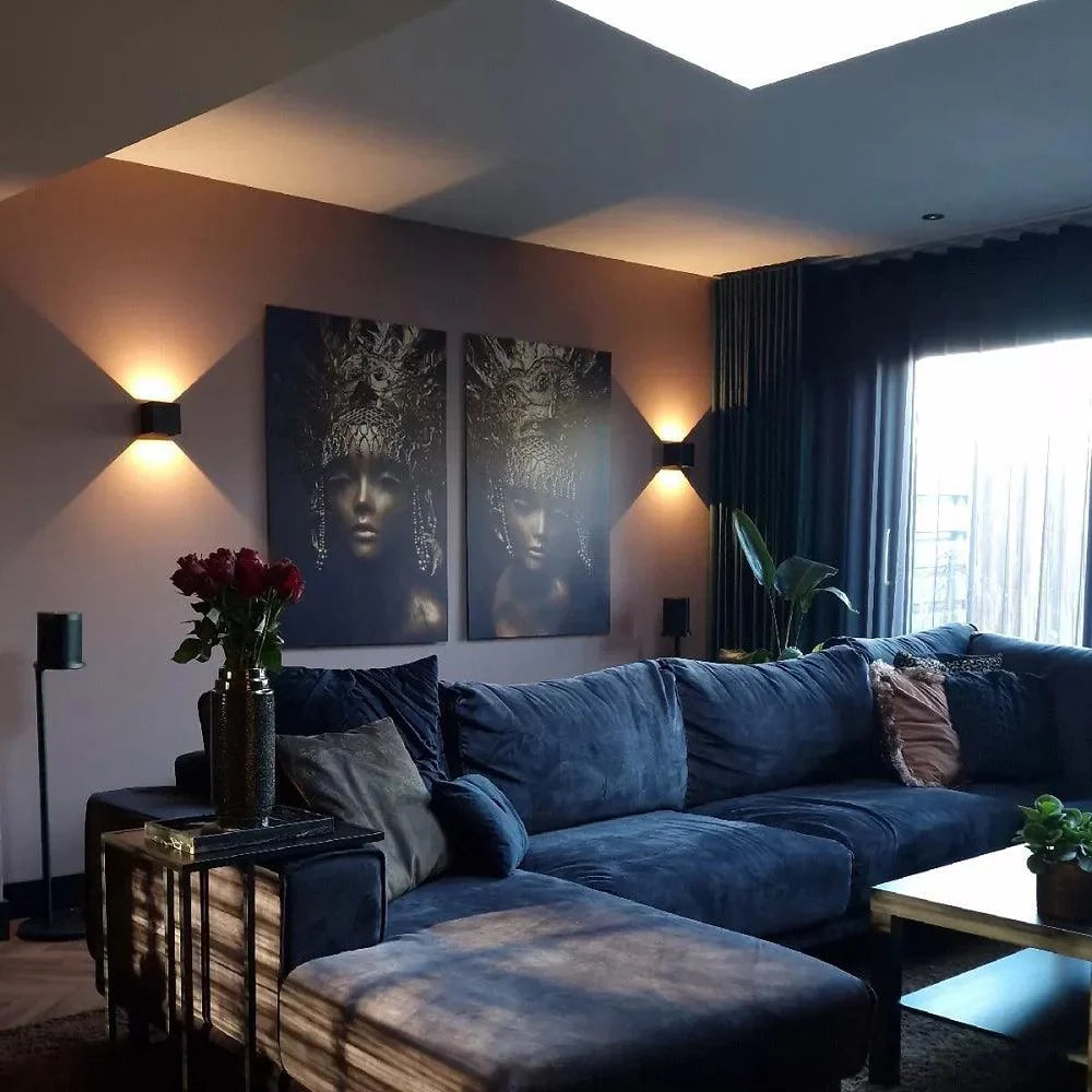 LumiSensor I Wasserdichte Wandlampe – Einstellbar – Schwarz/Weiß