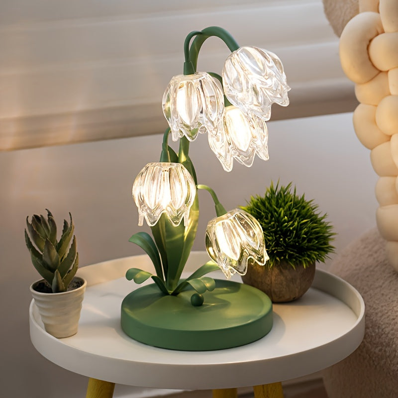 BloomLight - Art Deco LED-Tischlampe