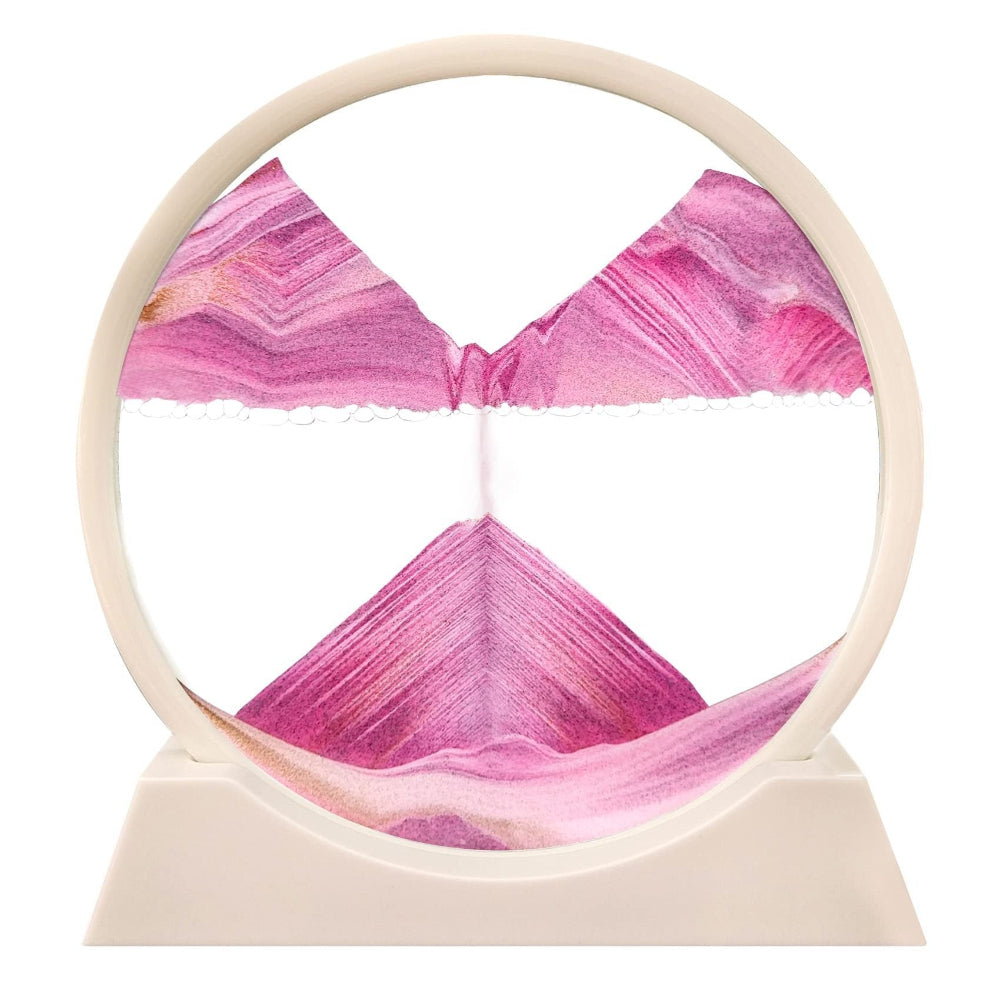 Sandora 3D-Sanduhr, Modern, Bewegte Sandkunst, Glasdeko, Für Zuhause