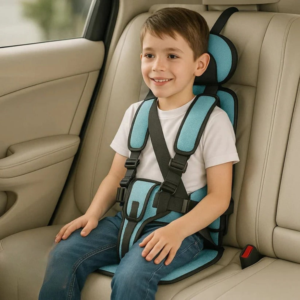 Tragbarer Autositz für Kinder – Sicherheitsgurt und Booster für Reisen