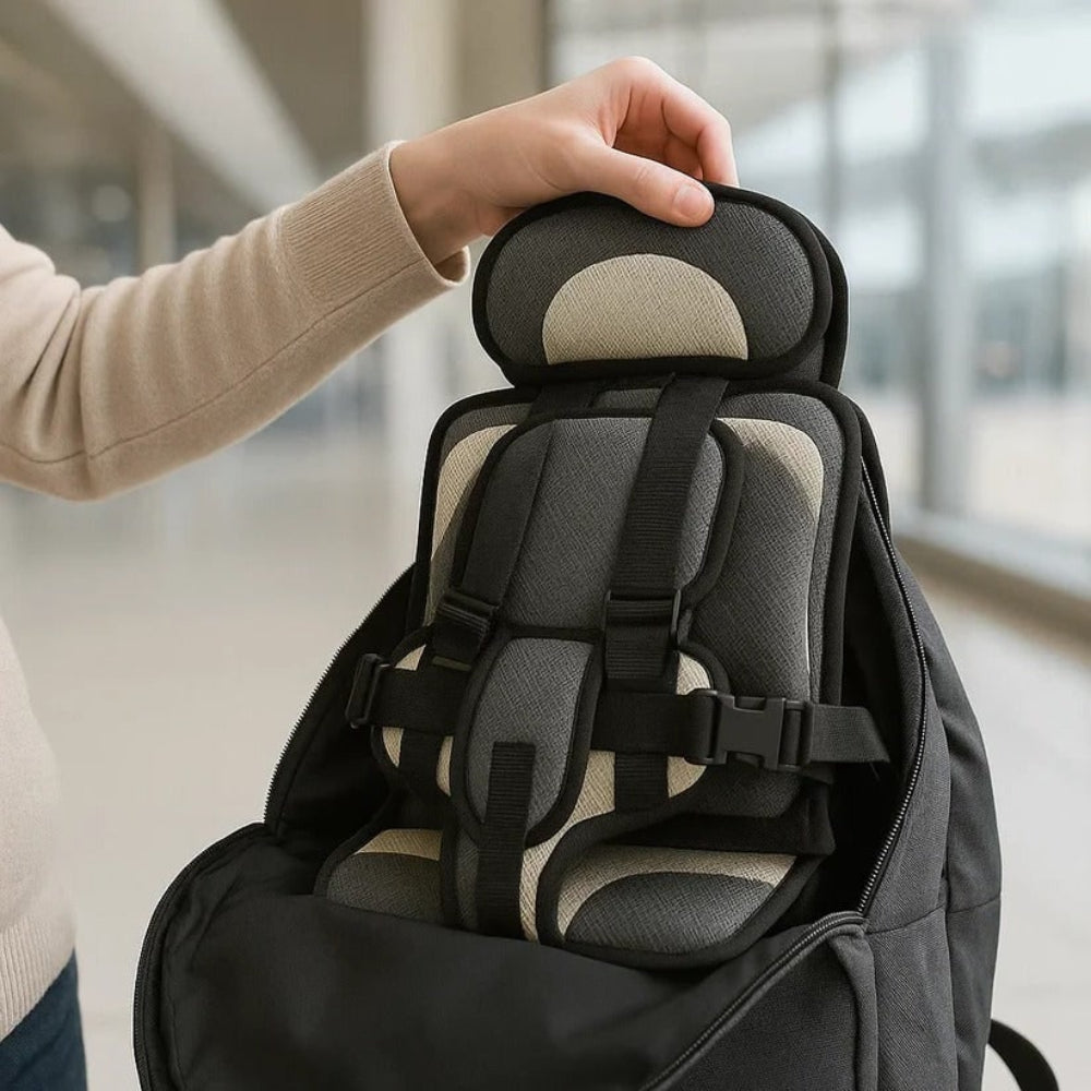 Tragbarer Autositz für Kinder – Sicherheitsgurt und Booster für Reisen