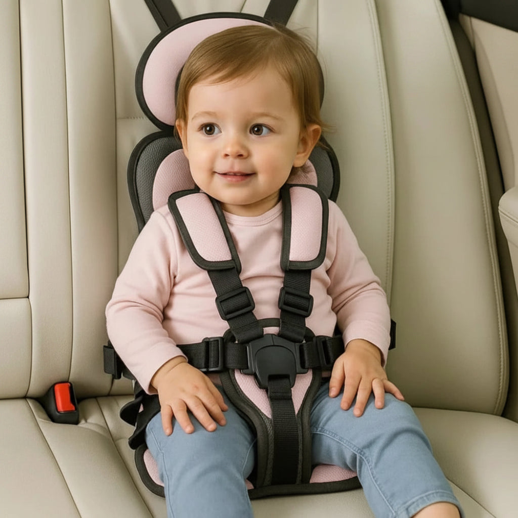 Tragbarer Autositz für Kinder – Sicherheitsgurt und Booster für Reisen