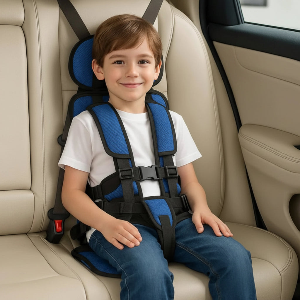 Tragbarer Autositz für Kinder – Sicherheitsgurt und Booster für Reisen