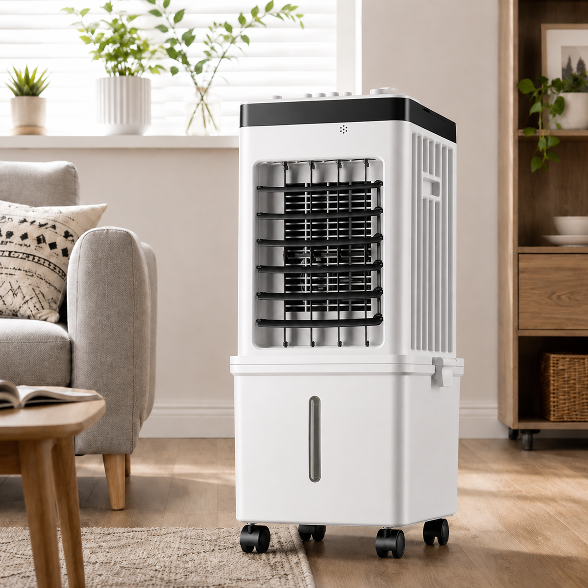 Mobiler 3-in-1-Klima-Ventilator ohne Abluftschlauch – Verdunstungskühler