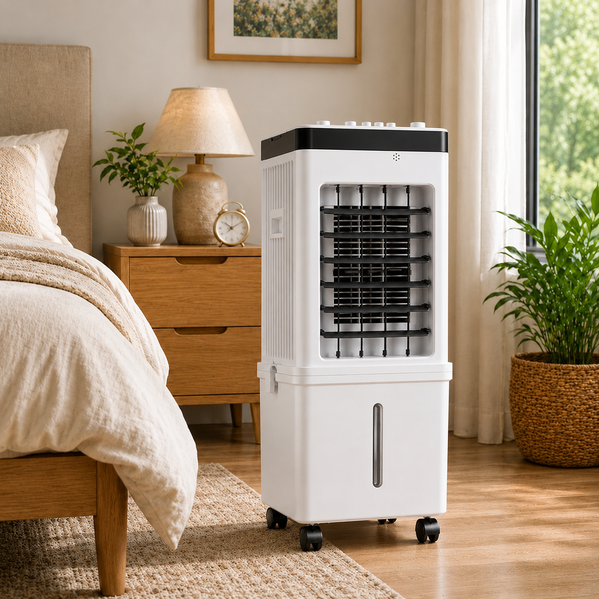 Mobiler 3-in-1-Klima-Ventilator ohne Abluftschlauch – Verdunstungskühler