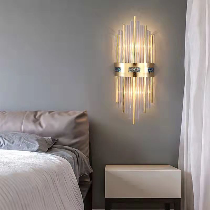 Brillora LED-Wandleuchte mit Kristall – Luxus Design in Gold für Wohnzimmer