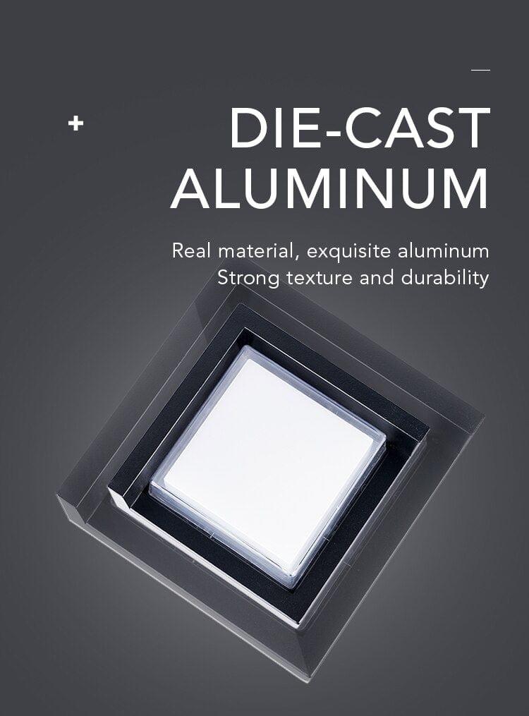 LumoGuard Außenwandleuchte Modern LED mit Sensor Schwarz für Einfahrt