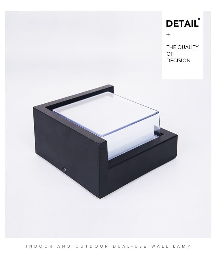 LumoGuard Außenwandleuchte Modern LED mit Sensor Schwarz für Einfahrt