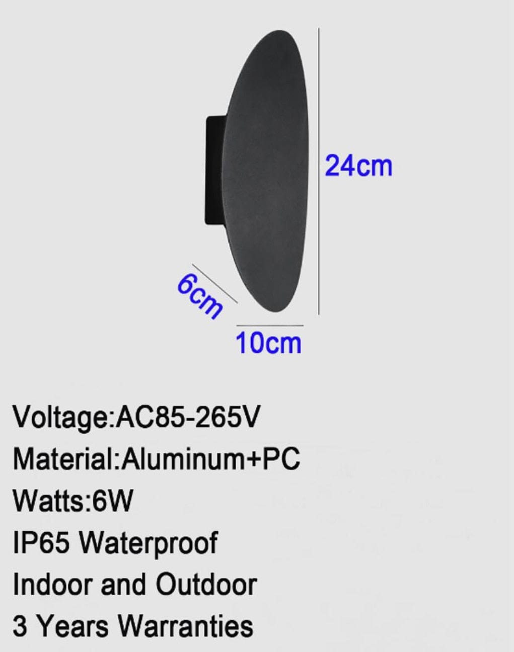 AbendGlanz – Moderne Außenwandleuchte LED Schwarz Terrasse & Garten