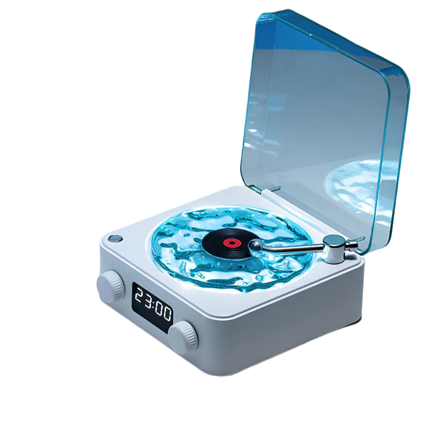 TuneGlow Tischlampe modern mit Bluetooth & LED Licht beige