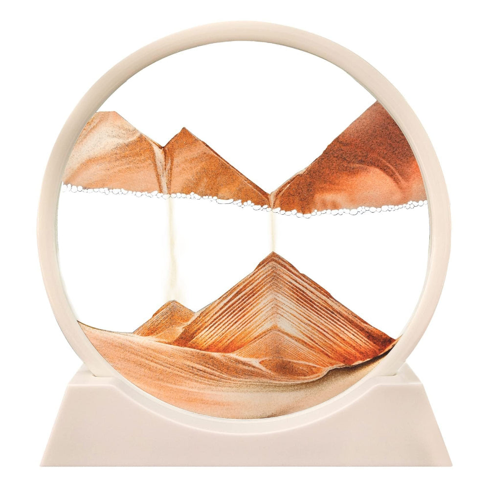 Sandora 3D-Sanduhr, Modern, Bewegte Sandkunst, Glasdeko, Für Zuhause