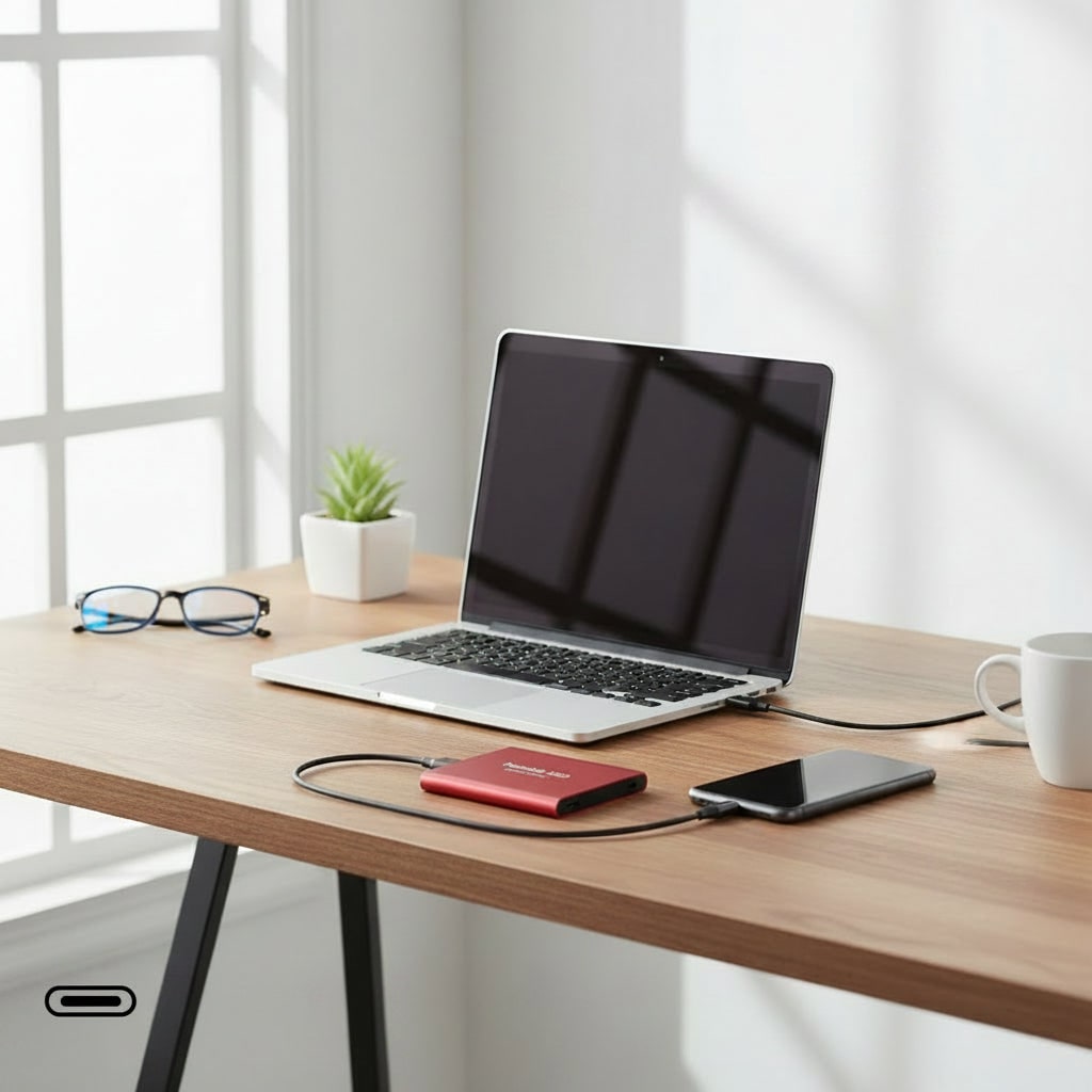 Externes tragbares SSD-Speichergerät USB