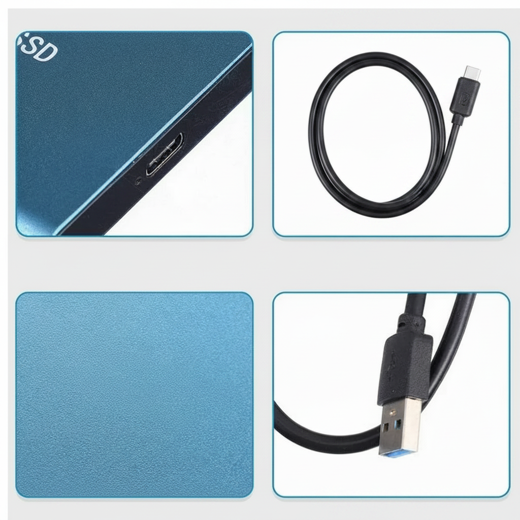 Externes SSD Tragbares USB Mobil Speichergerät