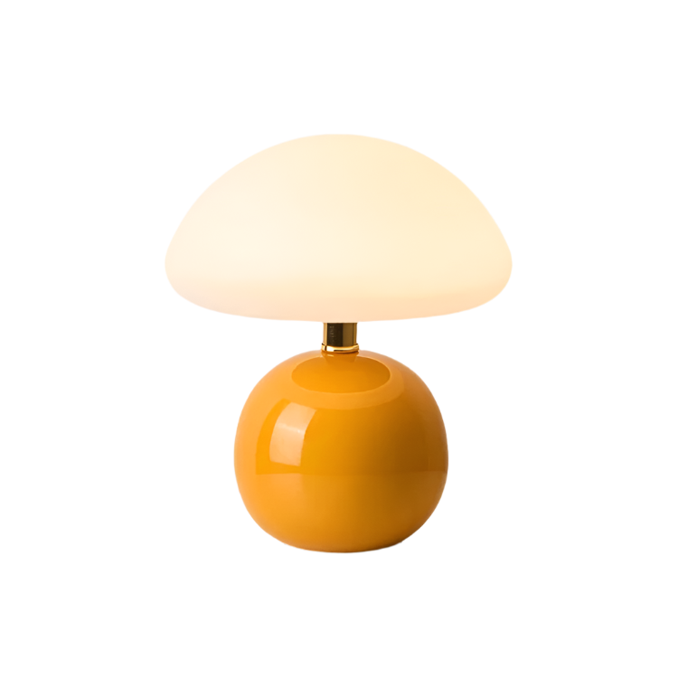 LumoMushroom Retro Tischlampe Pilzform LED Warmlicht Wohnzimmer