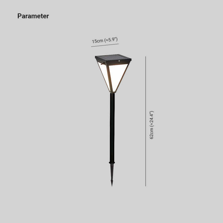 LumoOrr Außenlampe Modern LED Schwarz Metall für Terrasse