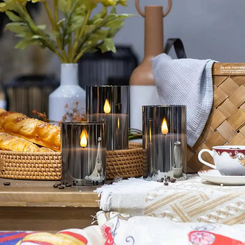 Modernes Kerzenset - LED Kerze mit Fernbedienung