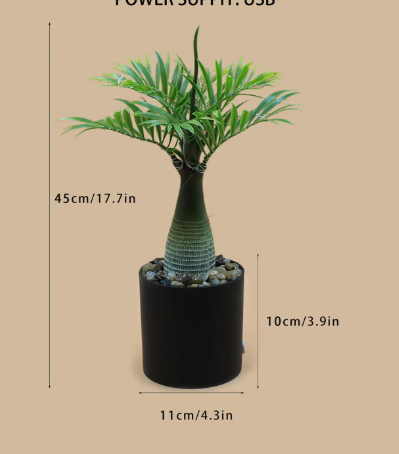 IslandGlow Palm – LED Deko-Lampe tropisch, Grün für Innenräume