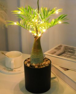 IslandGlow Palm – LED Deko-Lampe tropisch, Grün für Innenräume