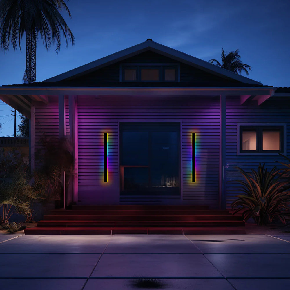 VantaGlow LED-Wandleuchte - Modernes schwarzes Metall