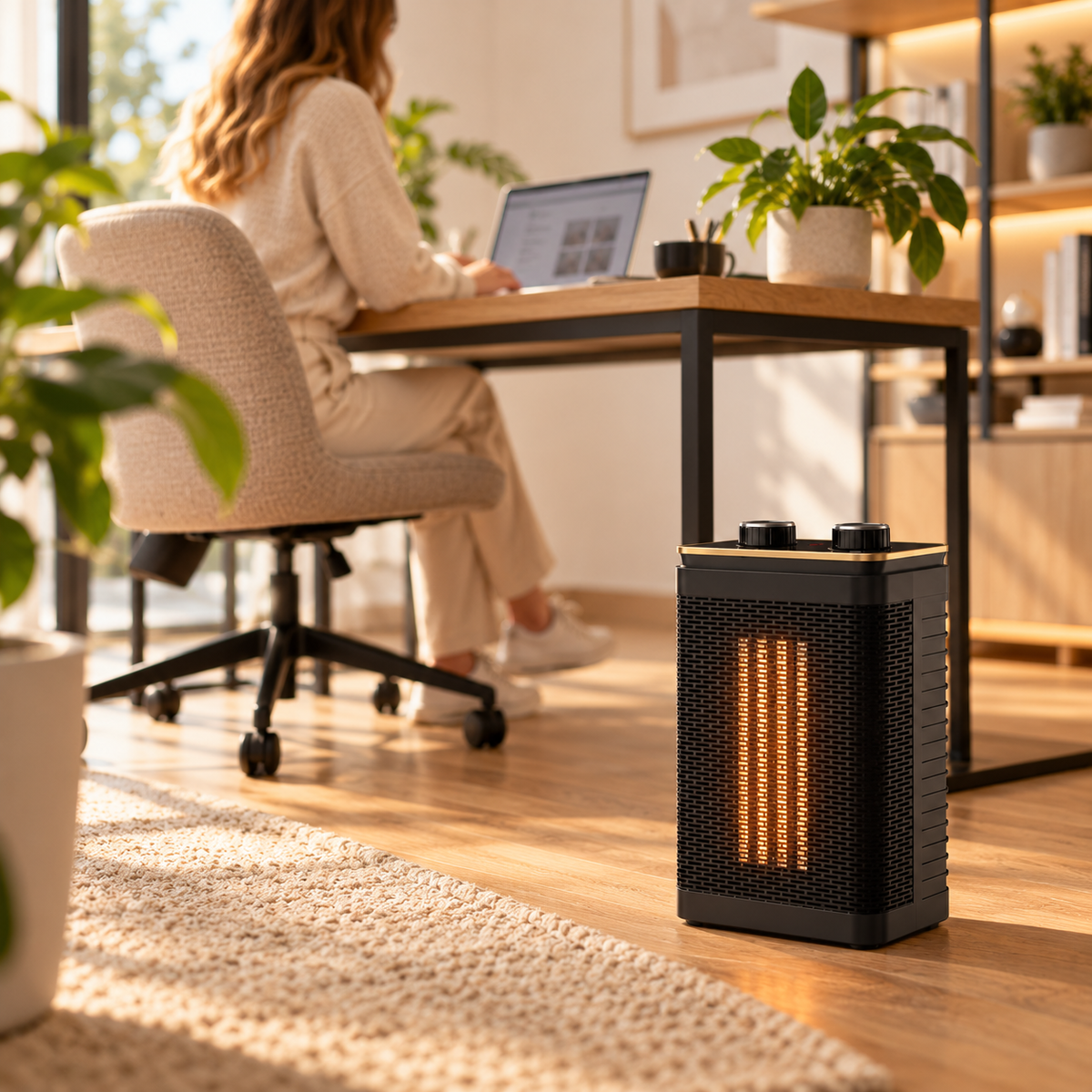 Kubo Keramik-Heizlüfter 2000W mit Timer, Oszillation und Drehreglern